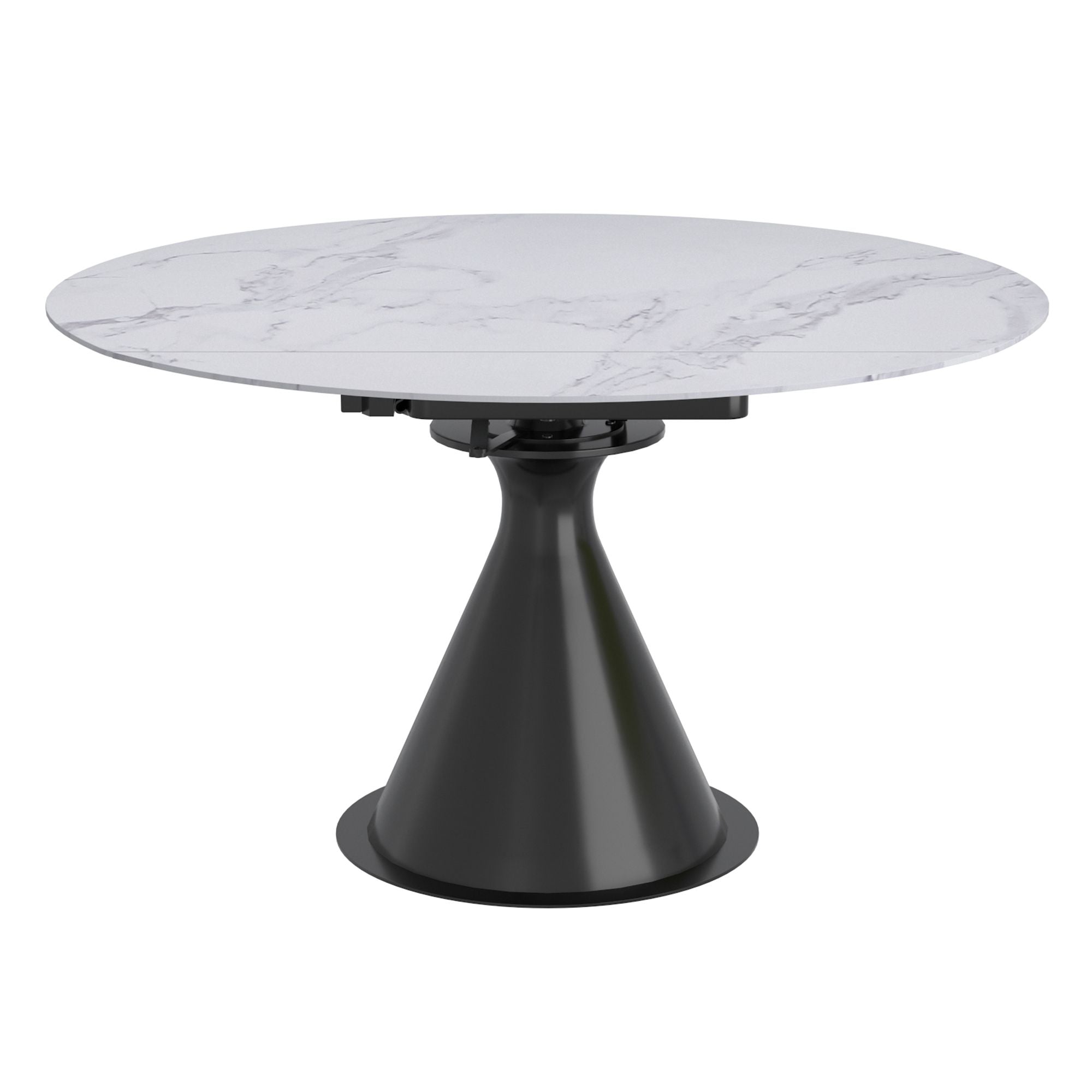 Calisto Round Dining Table with Extension, 51" - elegant tables for dining rooms | Image 2 | InSTYLE Home & Rugs