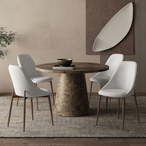 Godiva Round Pedestal Dining Table, 48" - stylish dining tables for gatherings | Image 2 | InSTYLE Home & Rugs