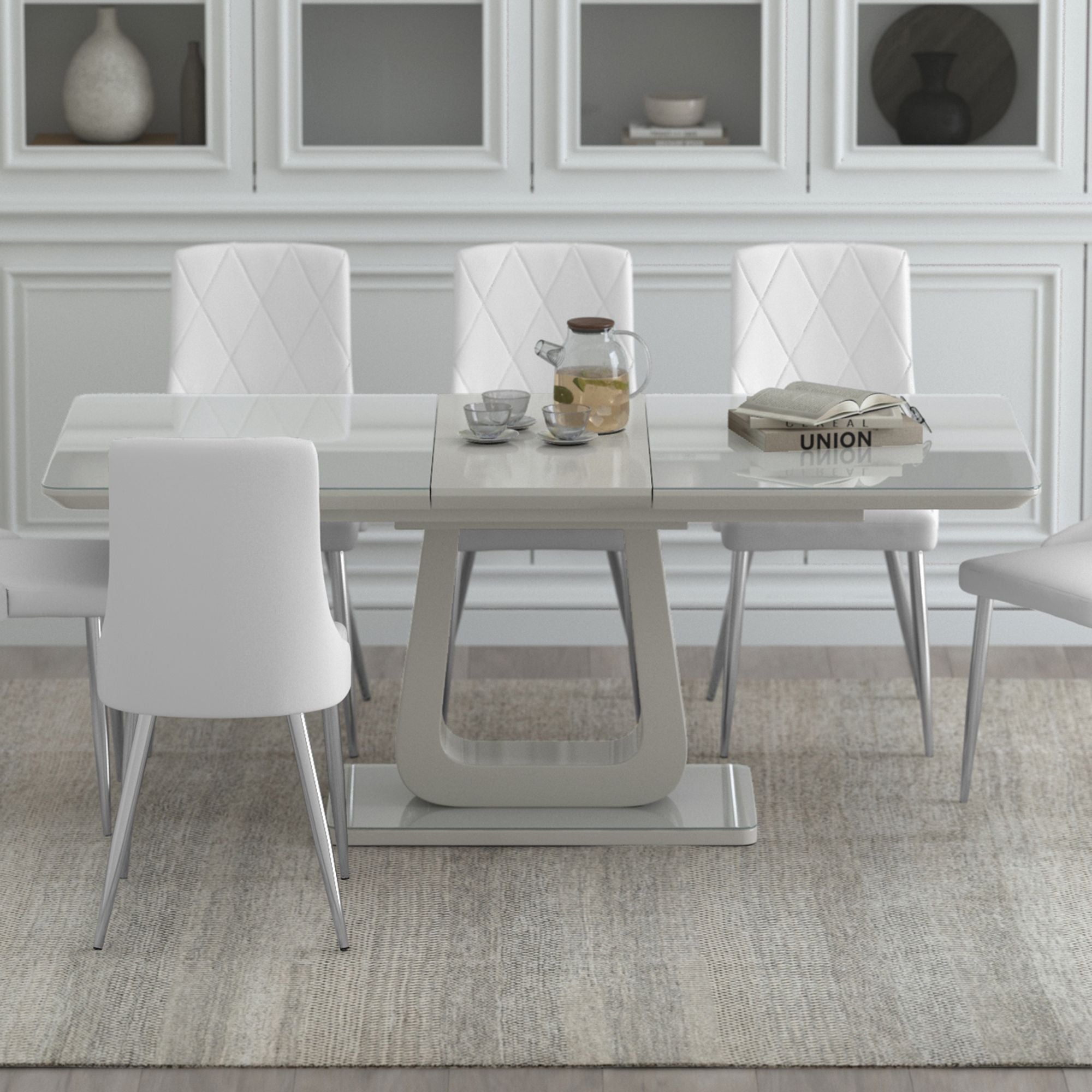 Corvus Dining Table with Extension, 55"-71" - stylish dining tables for gatherings | Image 2 | InSTYLE Home & Rugs