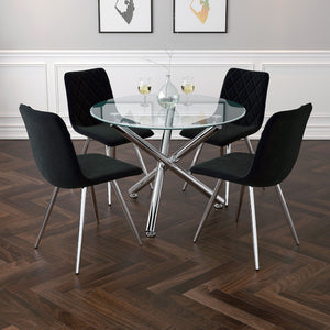 Solara Ii Round Dining Table, 40" - perfect for family meals | Image 3 | InSTYLE Home & Rugs