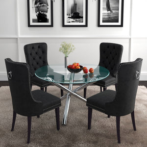 Solara II Round Dining Table - perfect for family meals | Image 4 | InSTYLE Home & Rugs