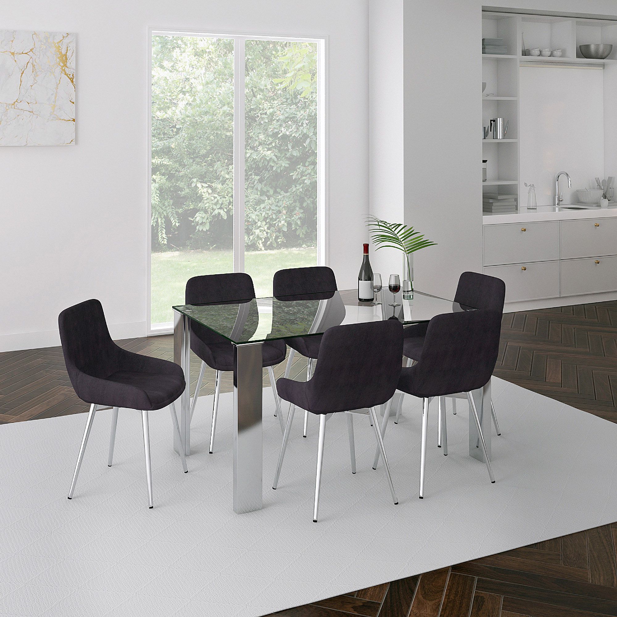 Frankfurt Rectangular Dining Table, 55" - stylish dining tables for gatherings | Image 2 | InSTYLE Home & Rugs
