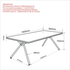 Bronx Rectangular Dining Table, 63" - perfect for family meals | Image 8 | InSTYLE Home & Rugs