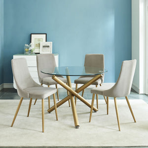 Carmilla Round Dining Table, 40" - elegant tables for dining rooms | Image 5 | InSTYLE Home & Rugs