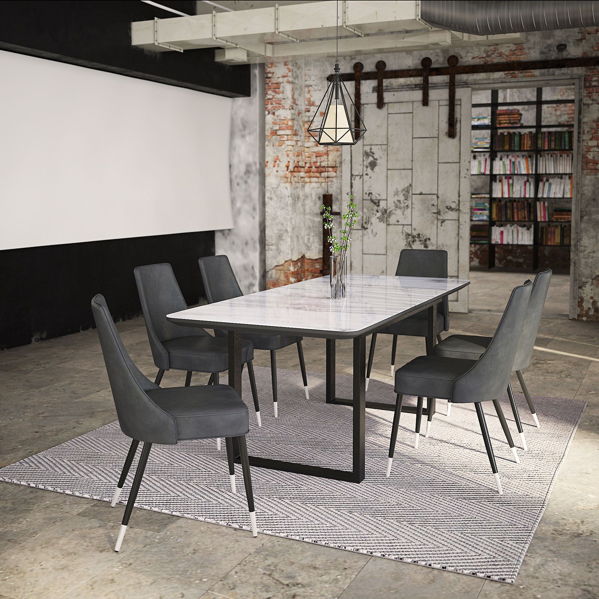 Gavin Dining Table with Extension, 63"-79" - elegant tables for dining rooms | Image 2 | InSTYLE Home & Rugs