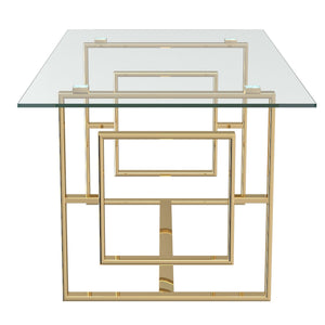 Eros Rectangular Dining Table, 71" - perfect for family meals | Image 5 | InSTYLE Home & Rugs