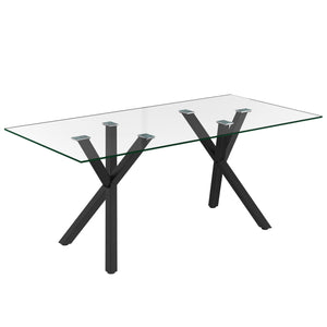 Stark Rectangular Dining Table - perfect for family meals | Image 1 | InSTYLE Home & Rugs