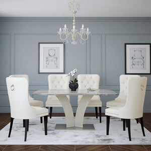 Napoli Rectangular Dining Table, 63" - elegant tables for dining rooms | Image 6 | InSTYLE Home & Rugs