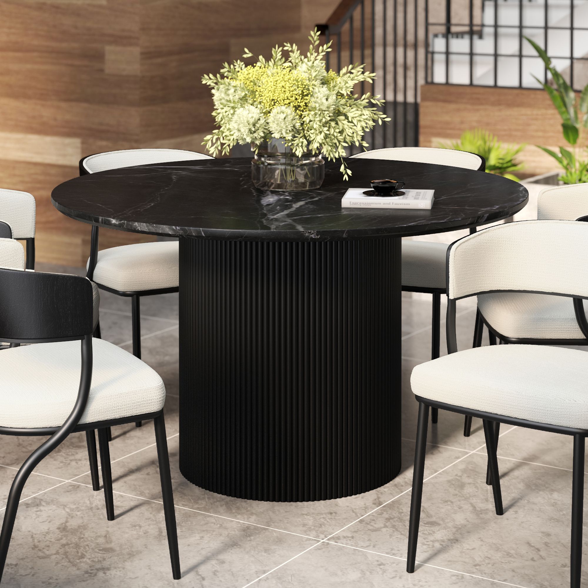 Jilsa Round Dining Table, 51" - elegant tables for dining rooms | Image 2 | InSTYLE Home & Rugs