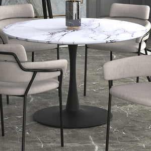 Zilo 48" Round Dining Table - stylish dining tables for gatherings | Image 10 | InSTYLE Home & Rugs