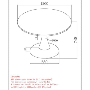 Zilo Round Pedestal Dining Table, 48" - elegant tables for dining rooms | Image 16 | InSTYLE Home & Rugs