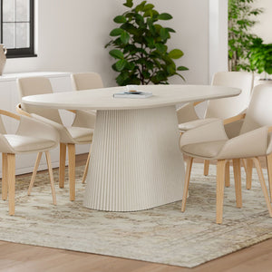 Tovas Oval Dining Table, 79" - perfect for family meals | Image 11 | InSTYLE Home & Rugs