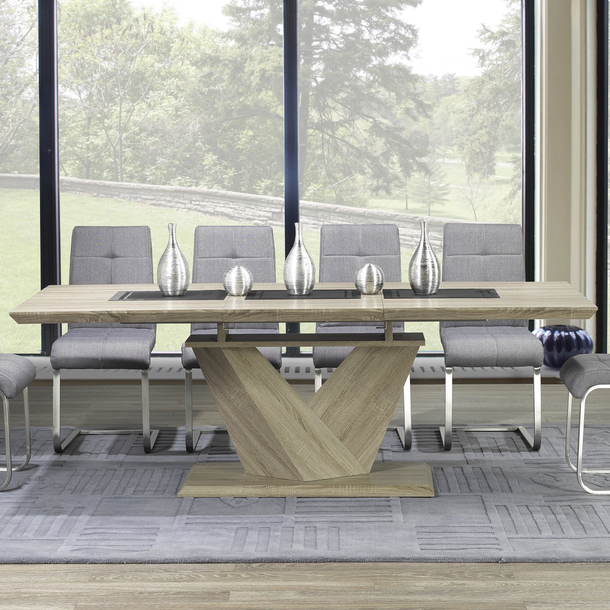 Eclipse Dining Table with Extension, 63"-87" - perfect for family meals | Image 2 | InSTYLE Home & Rugs
