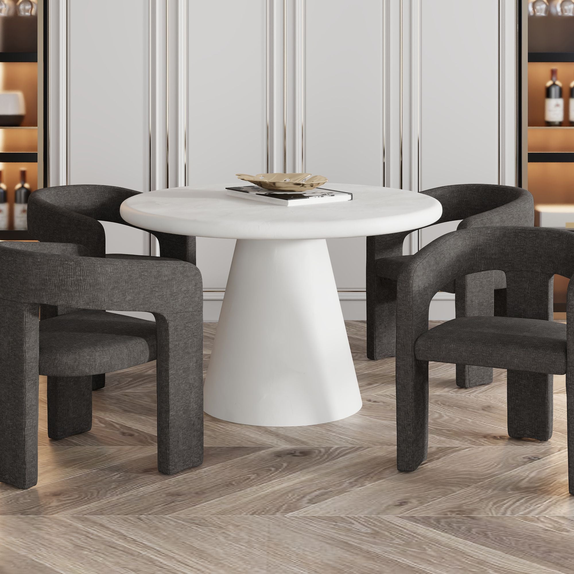 Galio Round Dining Table - perfect for family meals | Image 2 | InSTYLE Home & Rugs