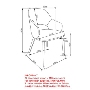 Denzel Dining/Lounge Chair, Set of 4 - variety of styles from classic to contemporary | Image 16 | InSTYLE Home & Rugs