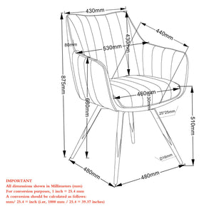Talon Swivel Dining and Accent Chair, set of 2, - durable construction for long-lasting use | Image 16 | InSTYLE Home & Rugs