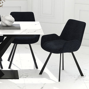 Signy Swivel Dining Chair, set of 2, - comfortable seating for dining and office spaces | Image 4 | InSTYLE Home & Rugs
