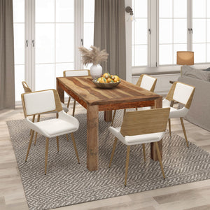 Hudson Dining/Lounge Chair, Faux Leather - durable construction for long-lasting use | Image 11 | InSTYLE Home & Rugs