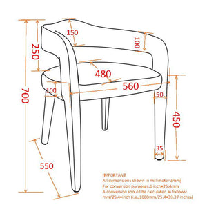 Caden Dining/Lounge Chair, Set of 2 - comfortable seating for dining and office spaces | Image 32 | InSTYLE Home & Rugs