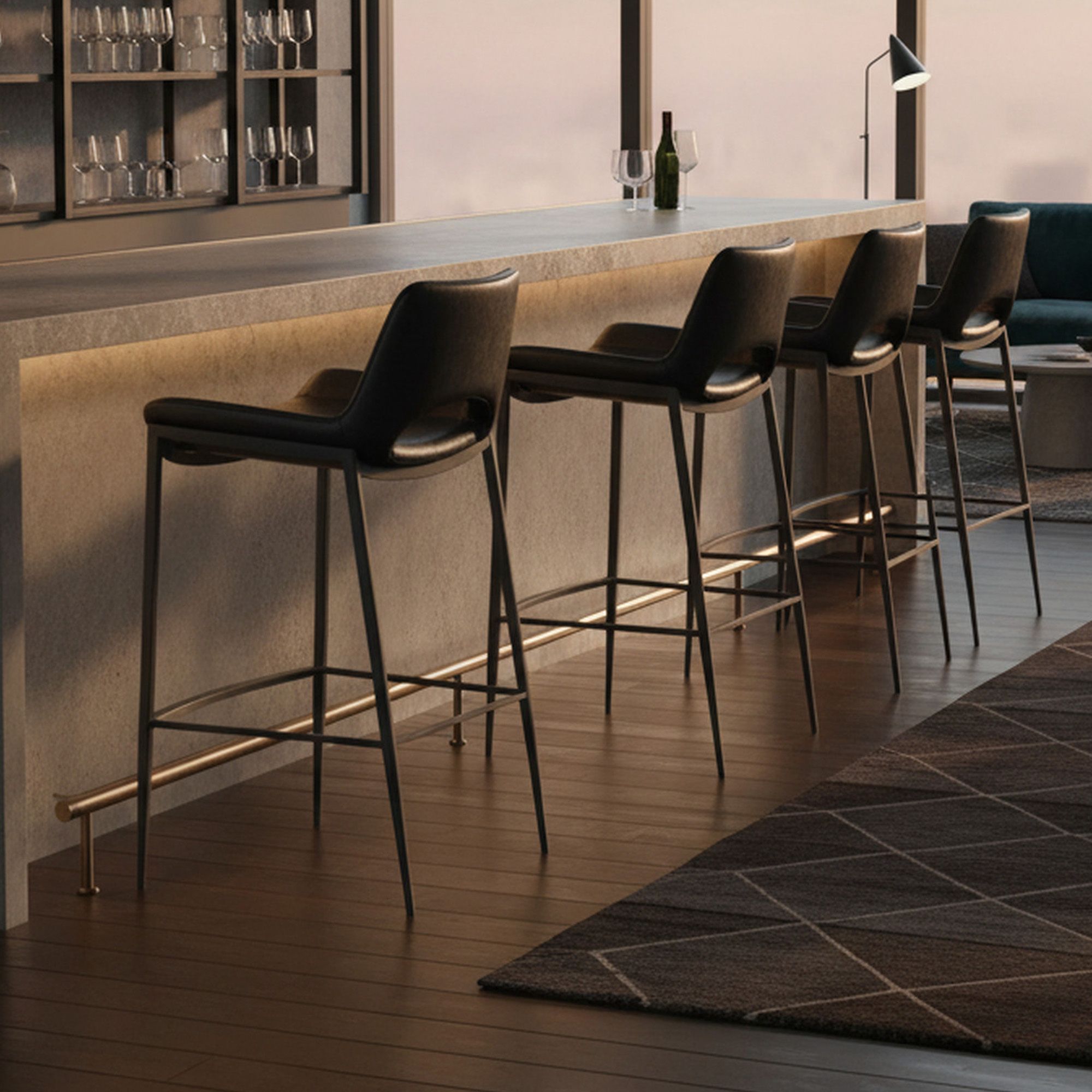 Icona 30" Bar Stool - perfect for small spaces | Image 2 | InSTYLE Home & Rugs