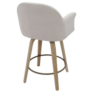 Torra 26" Counter Stool with Swivel, Set of 2 - ergonomic design for comfort | Image 4 | InSTYLE Home & Rugs