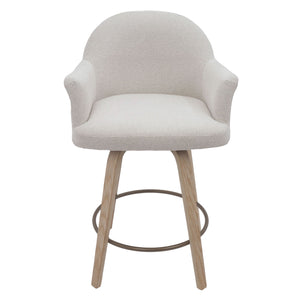 Torra 26" Counter Stool with Swivel, Set of 2 - ergonomic design for comfort | Image 6 | InSTYLE Home & Rugs