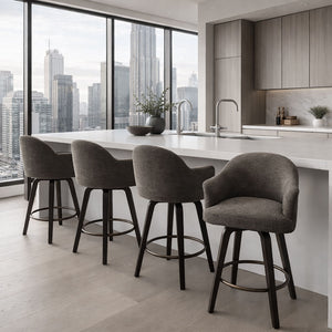 Torra 26" Counter Stool with Swivel, Set of 2 - ergonomic design for comfort | Image 10 | InSTYLE Home & Rugs