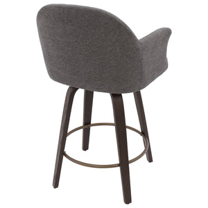 Torra 26" Counter Stool with Swivel, Set of 2 - ergonomic design for comfort | Image 11 | InSTYLE Home & Rugs