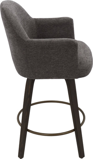 Torra 26" Counter Stool with Swivel, Set of 2 - ergonomic design for comfort | Image 12 | InSTYLE Home & Rugs