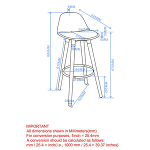 Diablo 26" Counter Stool, Set of 2 - perfect for modern counters | Image 9 | InSTYLE Home & Rugs