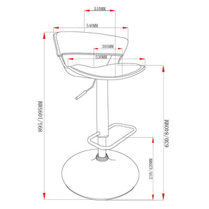 Rover Adjustable Air Lift Stool - perfect for small spaces | Image 8 | InSTYLE Home & Rugs