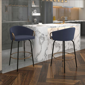 Lavo 26" Counter Stool with Swivel, Set of 2 - sleek stools for kitchen bars | Image 11 | InSTYLE Home & Rugs