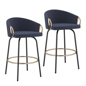 Lavo 26" Counter Stool with Swivel, Set of 2 - ergonomic design for comfort | Image 16 | InSTYLE Home & Rugs