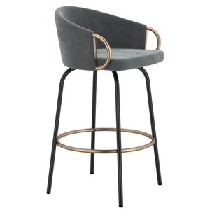 Lavo 26" Counter Stool with Swivel, Set of 2 - ergonomic design for comfort | Image 3 | InSTYLE Home & Rugs