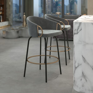 Lavo 26" Counter Stool with Swivel, Set of 2 - ergonomic design for comfort | Image 18 | InSTYLE Home & Rugs