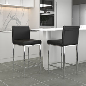 Porto 26" Counter Stool, Set of 2 - sleek stools for kitchen bars | Image 3 | InSTYLE Home & Rugs