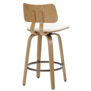Zuni 26" Counter Stool with Swivel, Fabric - ergonomic design for comfort | Image 5 | InSTYLE Home & Rugs