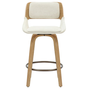 Hudson 26" Counter Stool with Swivel, Fabric - ergonomic design for comfort | Image 7 | InSTYLE Home & Rugs