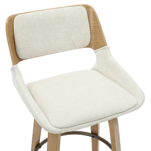 Hudson 26" Counter Stool with Swivel, Fabric - ergonomic design for comfort | Image 8 | InSTYLE Home & Rugs