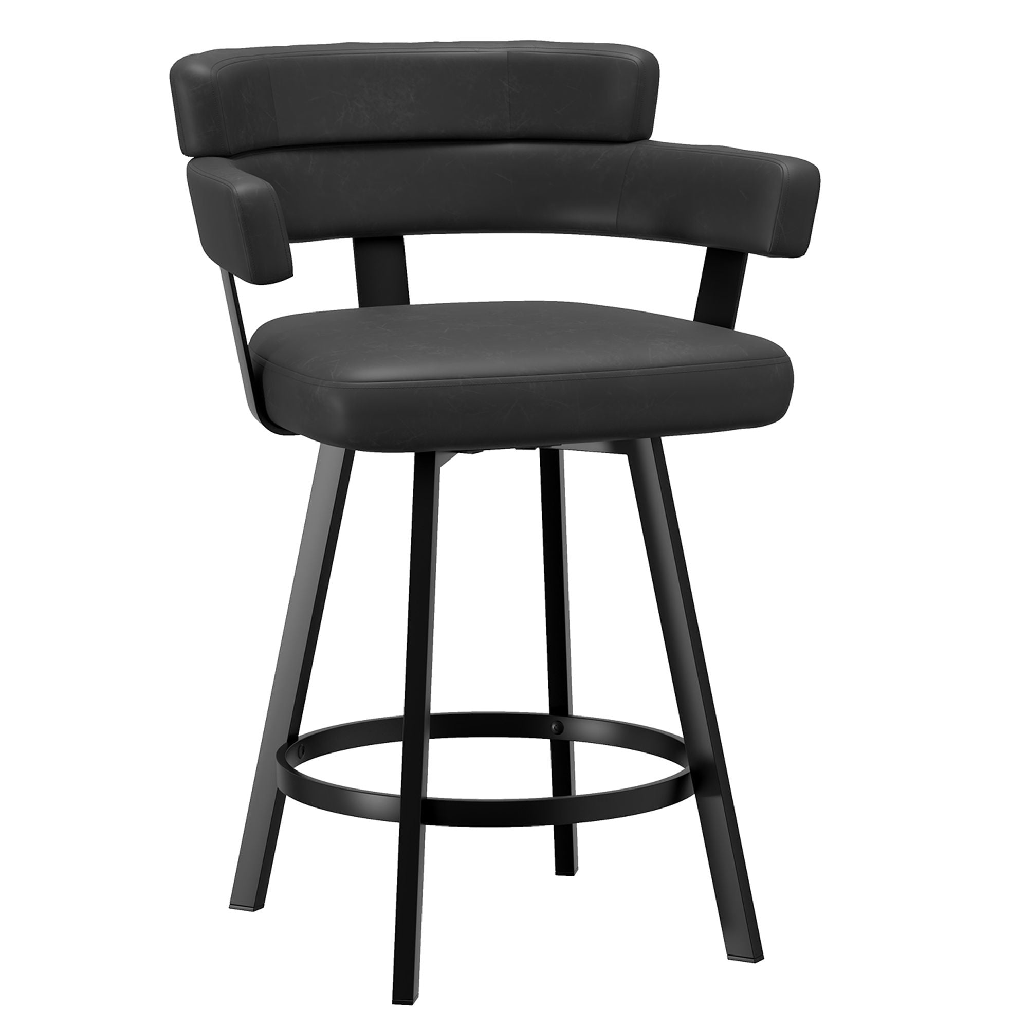 Oberon 26" Counter Stool with Swivel, set of 2 - sleek stools for kitchen bars | Image 1 | InSTYLE Home & Rugs