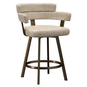 Oberon 26" Counter Stool with Swivel, Set of 2 - sleek stools for kitchen bars | Image 2 | InSTYLE Home & Rugs