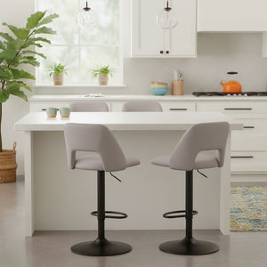 Adler Adjustable Height Stool, set of 2 - perfect for small spaces | Image 2 | InSTYLE Home & Rugs