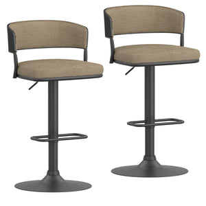 Kazan Adjustable Air-Lift Stool, Set of 2 - perfect for small spaces | Image 8 | InSTYLE Home & Rugs