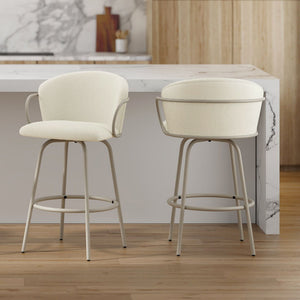 Kalani 26" Counter Stool with Swivel, Set of 2 - ergonomic design for comfort | Image 3 | InSTYLE Home & Rugs
