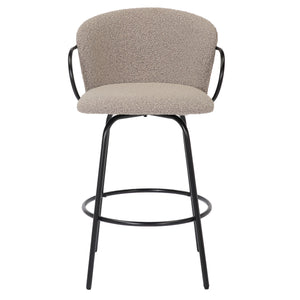 Kalani 26" Counter Stool with Swivel, Set of 2 - ergonomic design for comfort | Image 13 | InSTYLE Home & Rugs