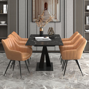 Julius/Talon 7pc Dining Set - elegant seating for dining areas | Image 1 | InSTYLE Home & Rugs