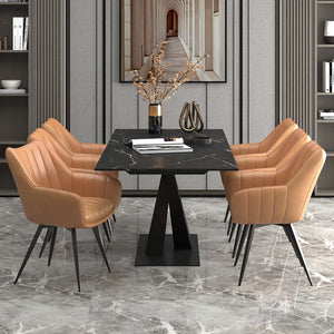 Julius and Talon 7pc Dining Set - elegant seating for dining areas | Image 1 | InSTYLE Home & Rugs