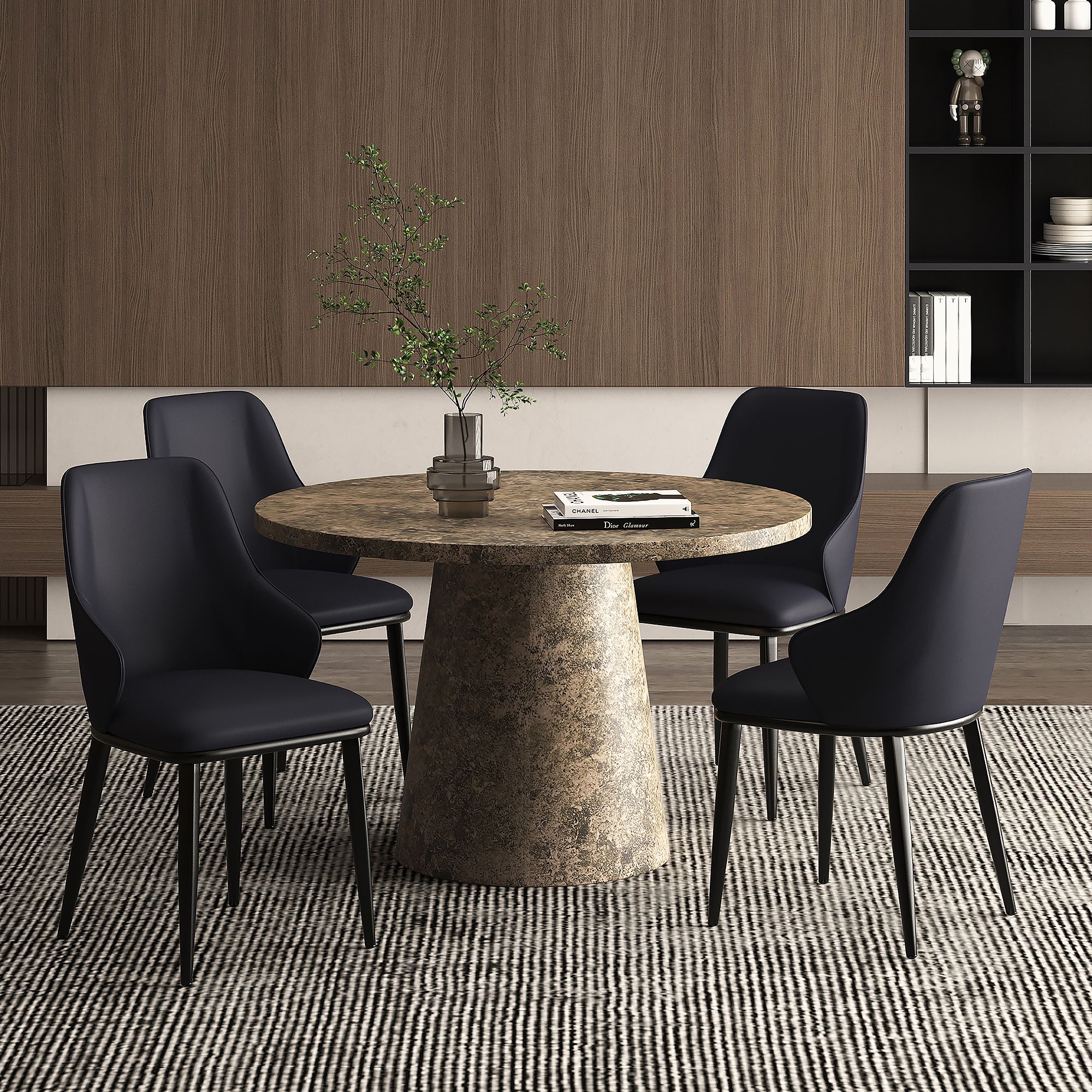 Godiva and Kash 5pc Dining Set - stylish chairs for any table | Image 1 | InSTYLE Home & Rugs