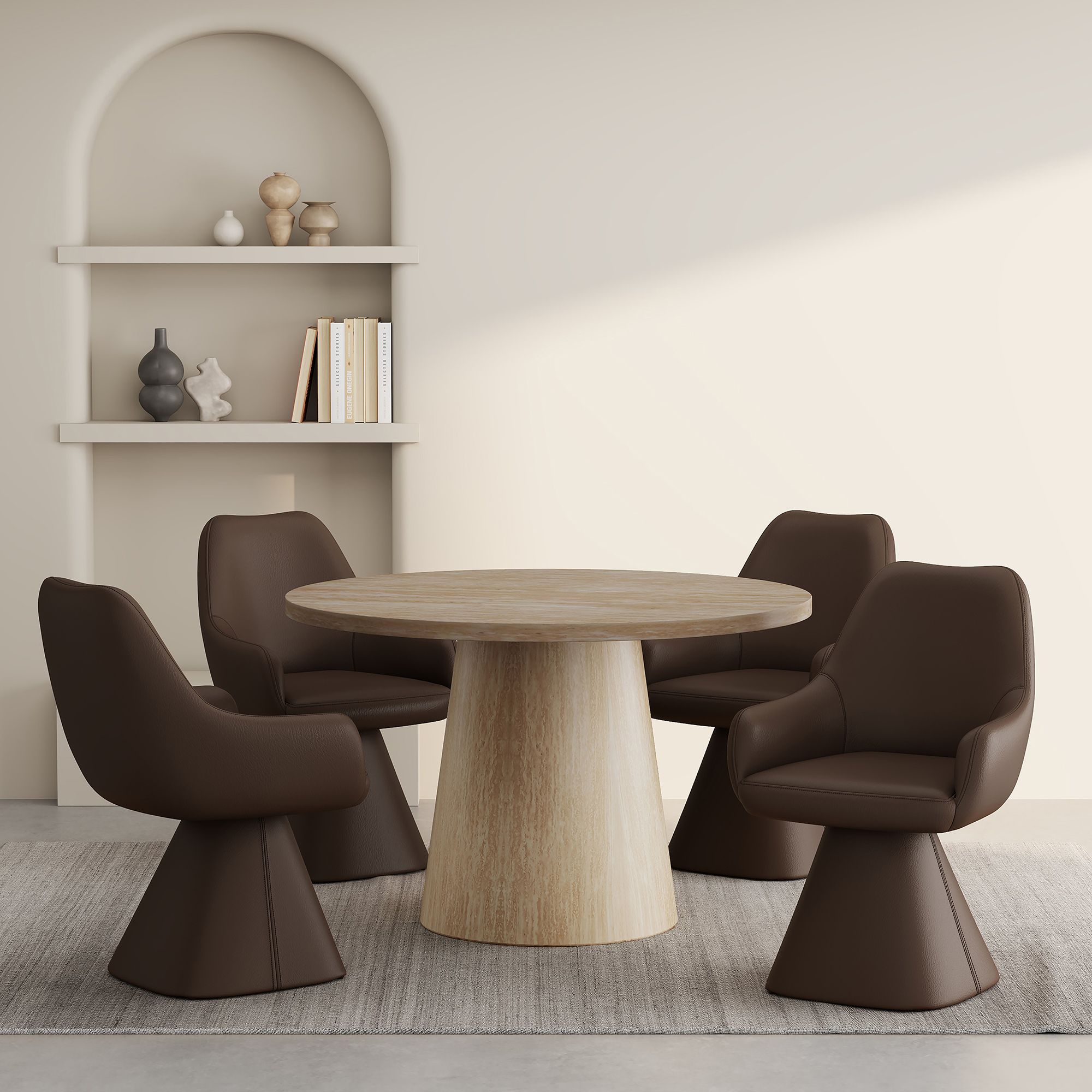 Godiva/Caprese 5pc Dining Set - comfortable dining experience | Image 1 | InSTYLE Home & Rugs