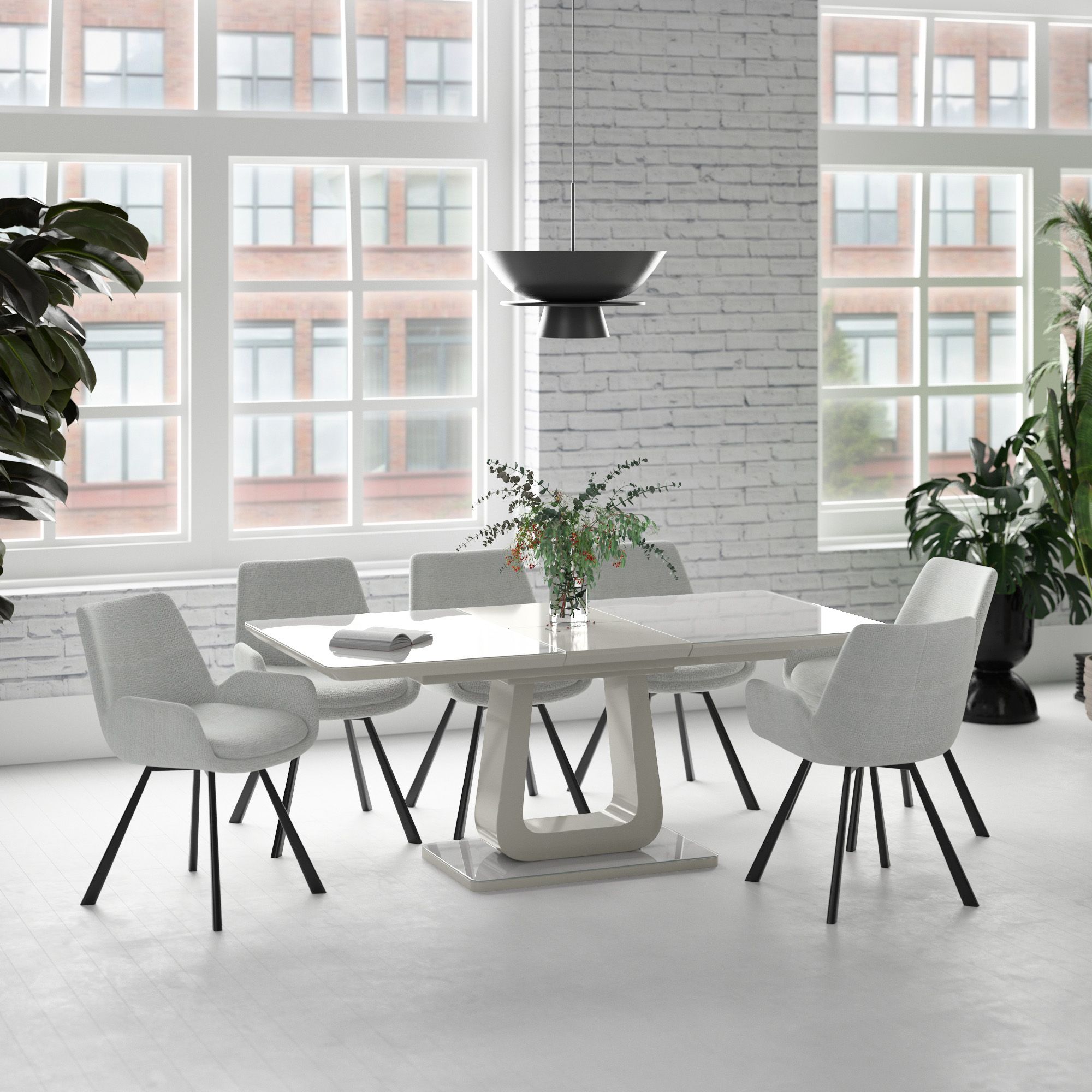 Corvus/Signy 7pc Dining Set - stylish chairs for any table | Image 1 | InSTYLE Home & Rugs